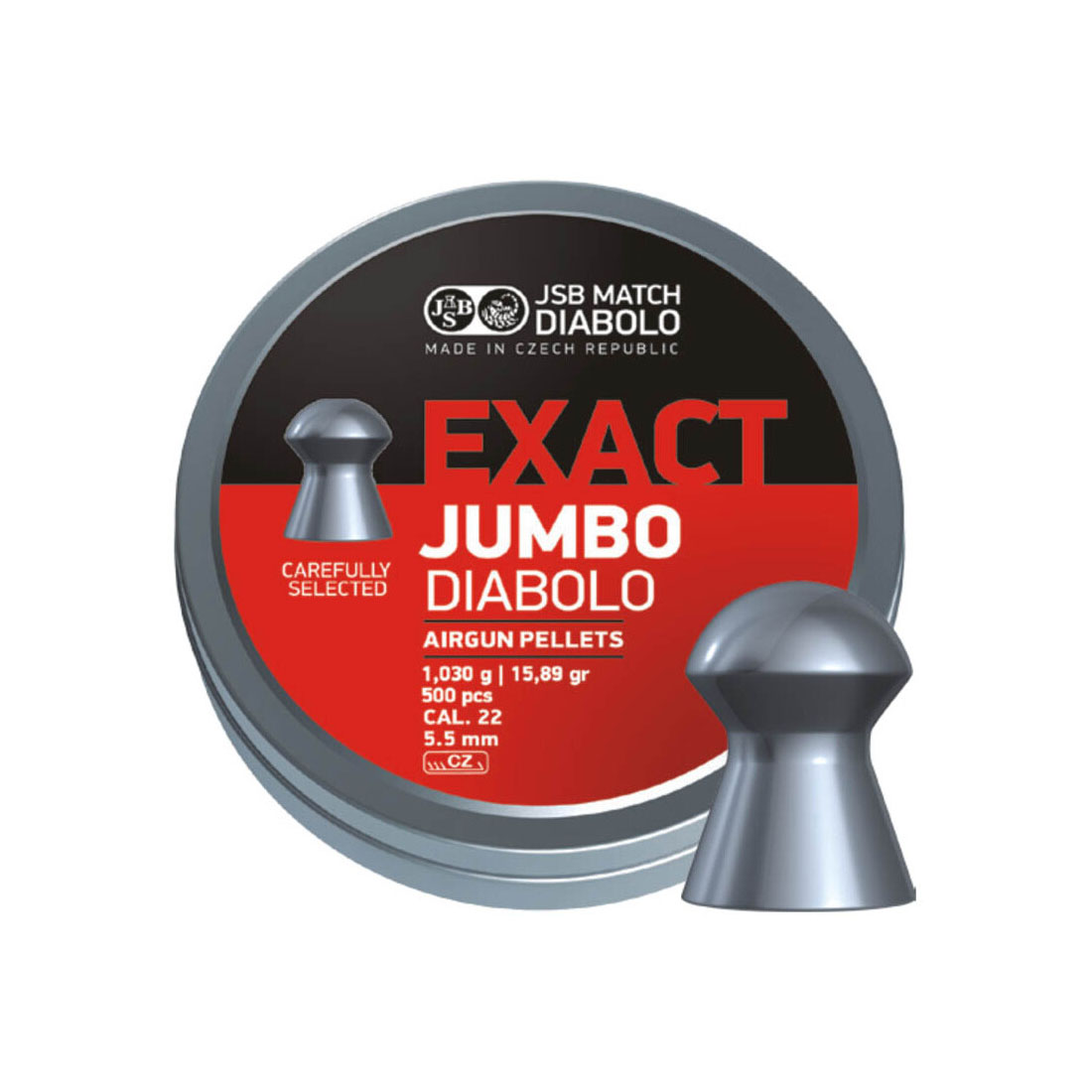 JSB Exact Jumbo 5.52 mm Diabolo Luftgewehrkugeln - 500 st