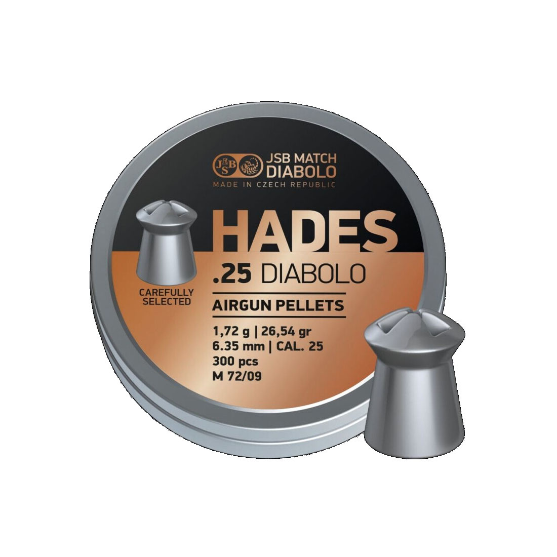 JSB Hades 6.35 mm Diabolo Luftgewehrkugeln - 300 st