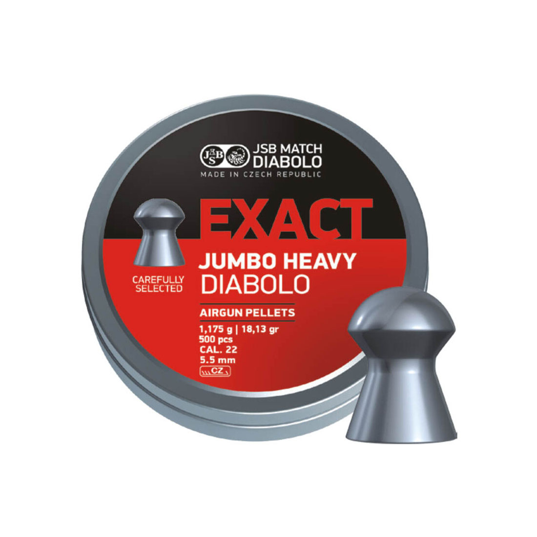 JSB Exact Jumbo Heavy 5.52 mm Diabolo Luftgewehrkugeln - 500 st