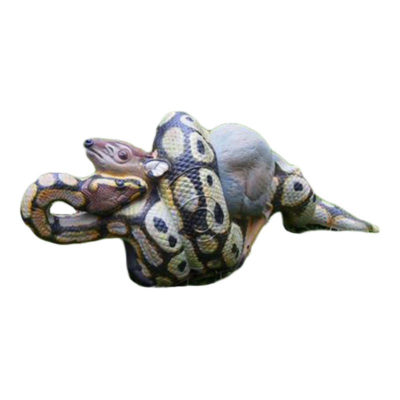 Natur Foam 3D Ziel Königspython & Blauer Cephalophus
