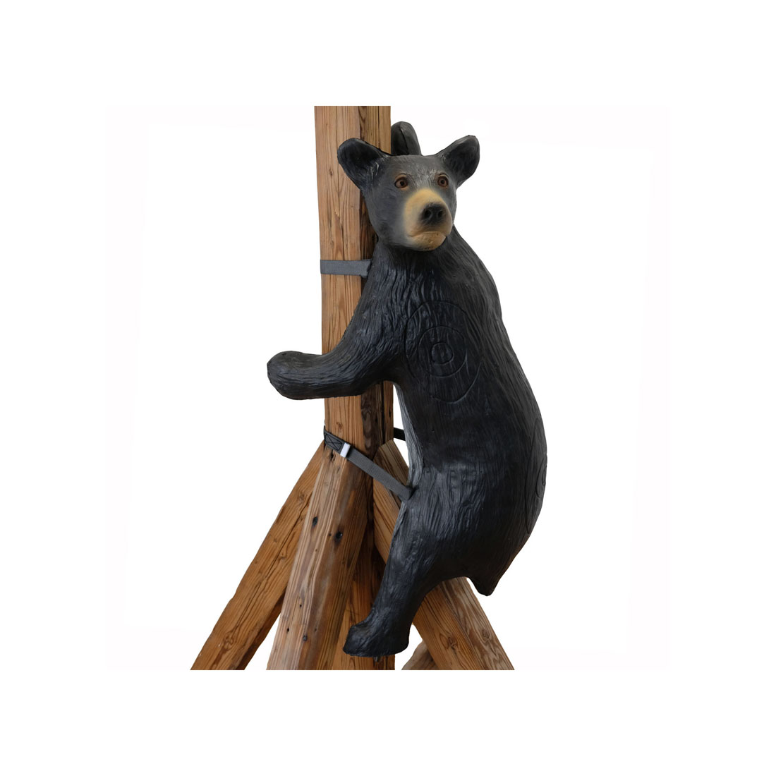 Leitold Small Climbing Black Bear with lashing straps 3D Target