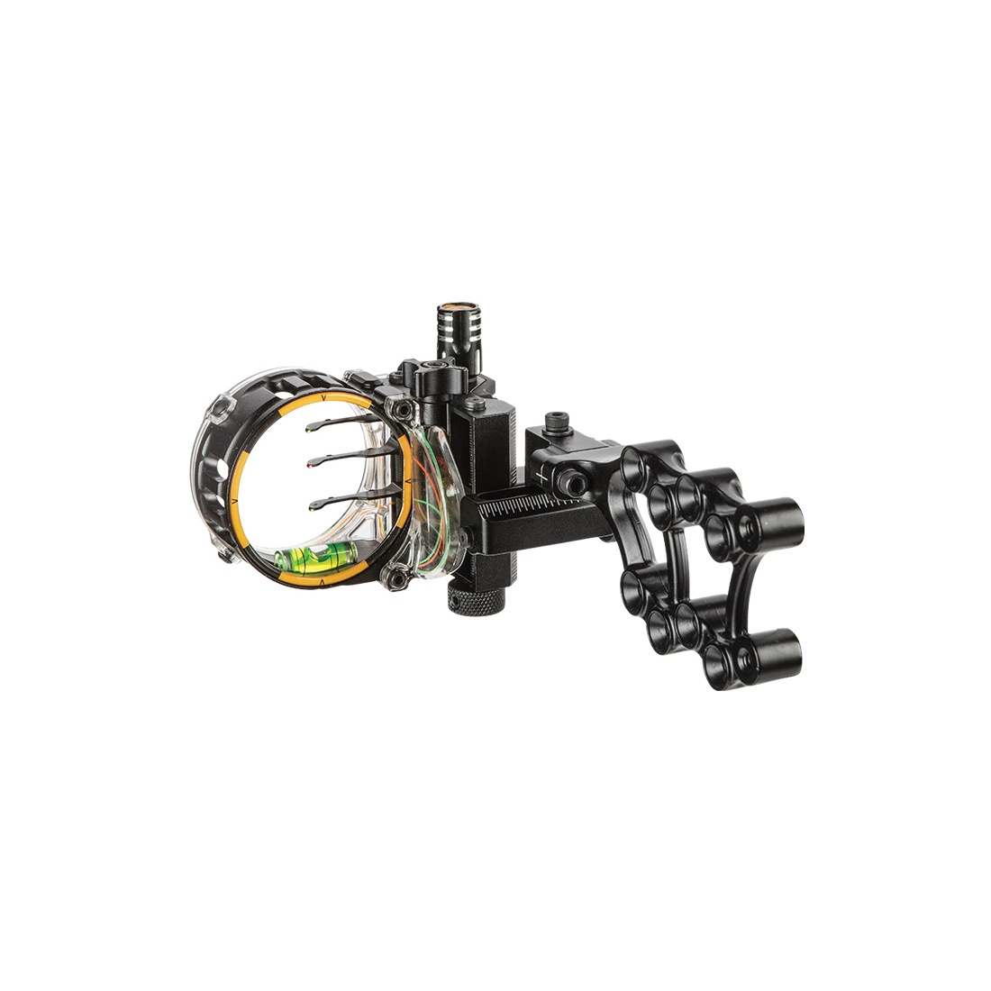 fotografische macro-lens, levelning ring, adjustable mount, ring filter holder, black metal