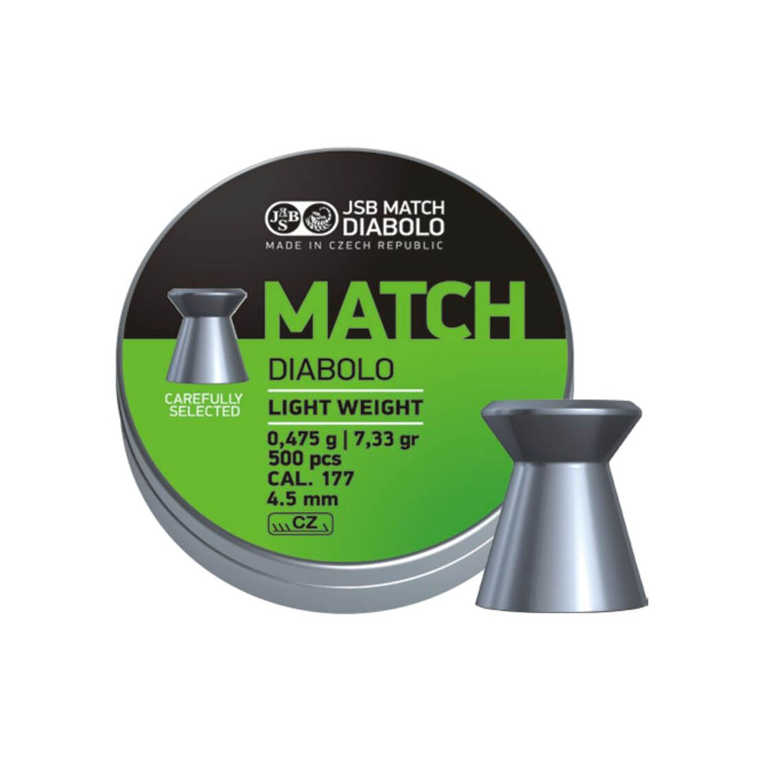 JSB Match Light 4.5 mm Diabolo Luftgewehrkugeln - 500 st