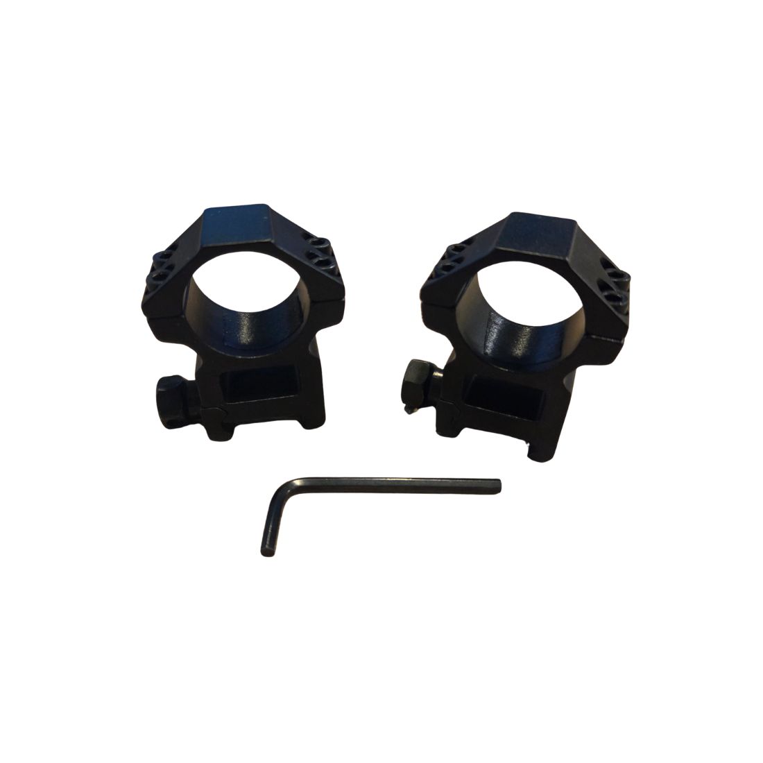 scope mount, rifle scope rings, two piece, picatinny, allen key included