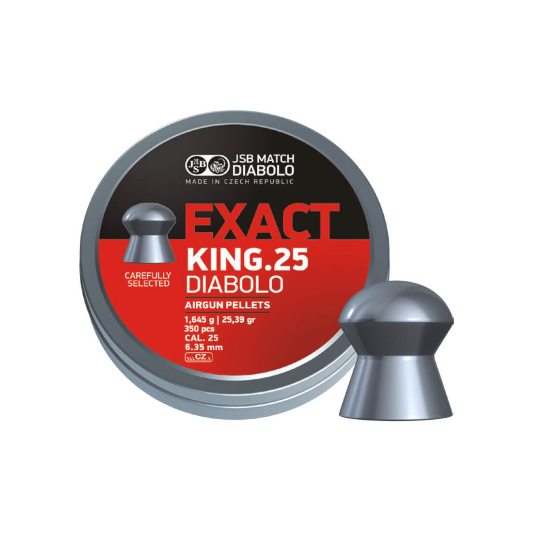 JSB Exact King 6.35 mm Diabolo Luftgewehrkugeln  - 350 st