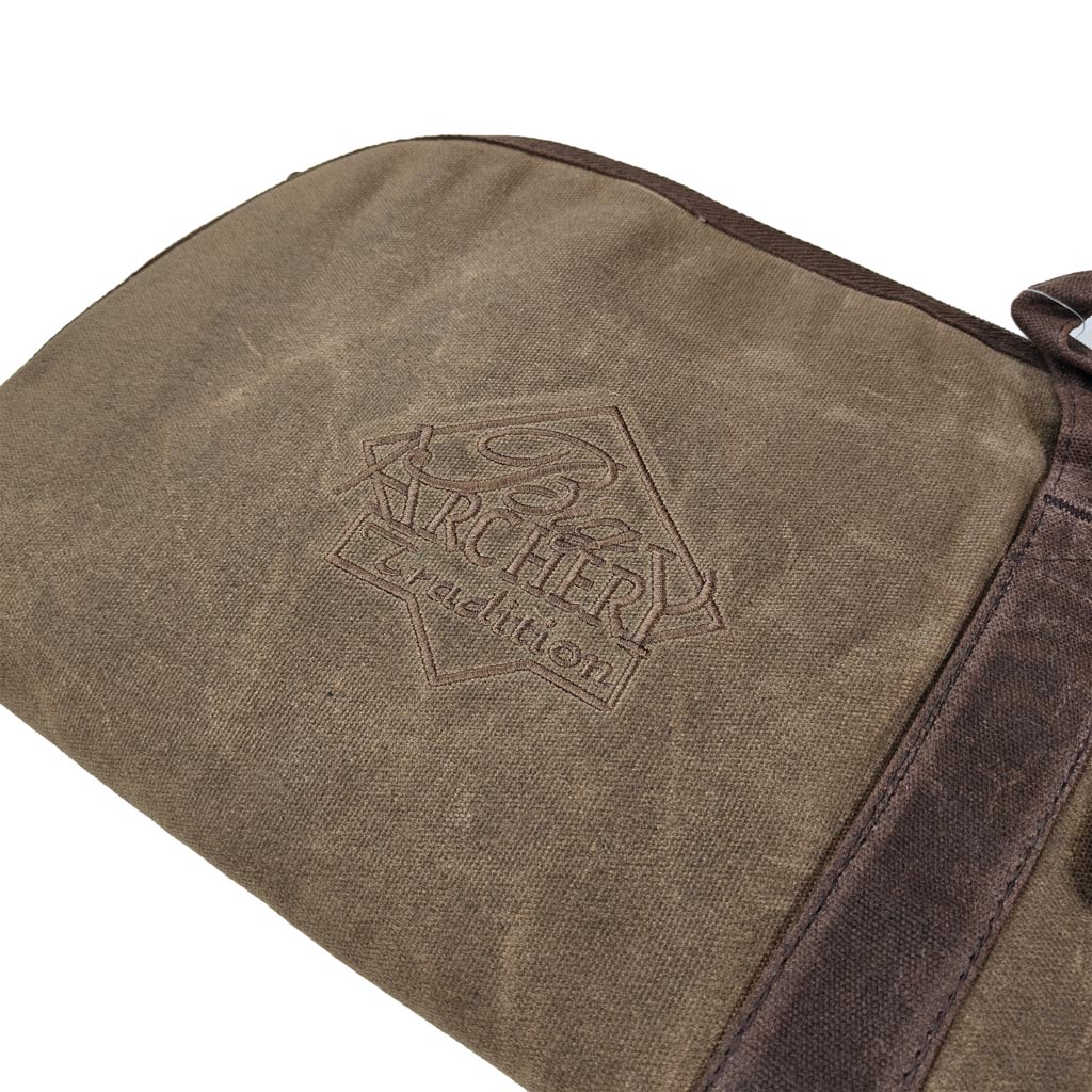canvas, tas, bruin, stiksel, merkloos