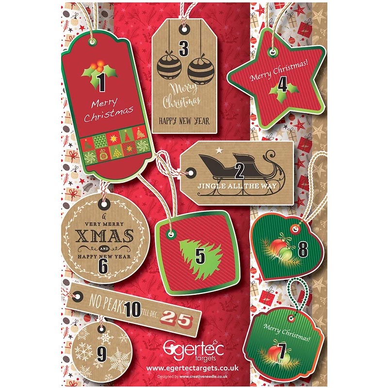 Egertech Christmas Targetface Christmas labels