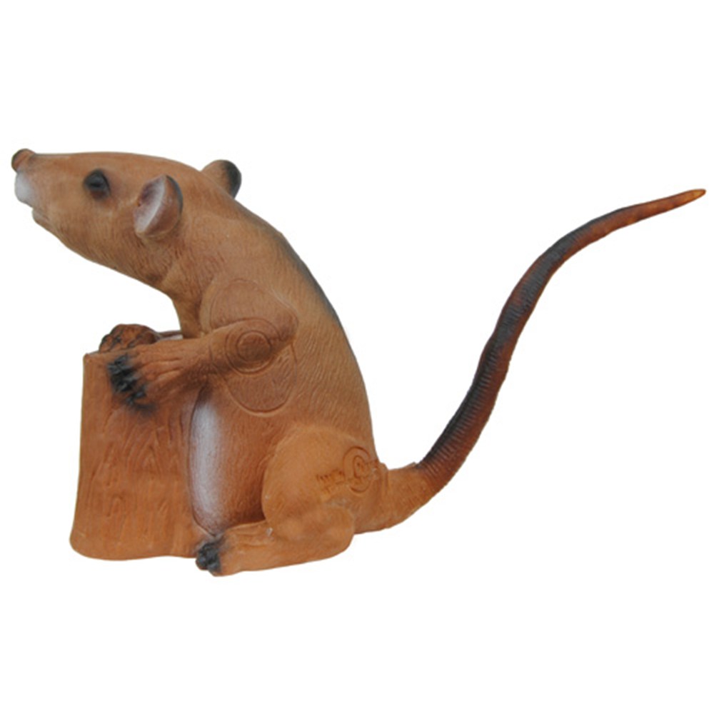 Longlife 3D Ziel Sitzende Ratte