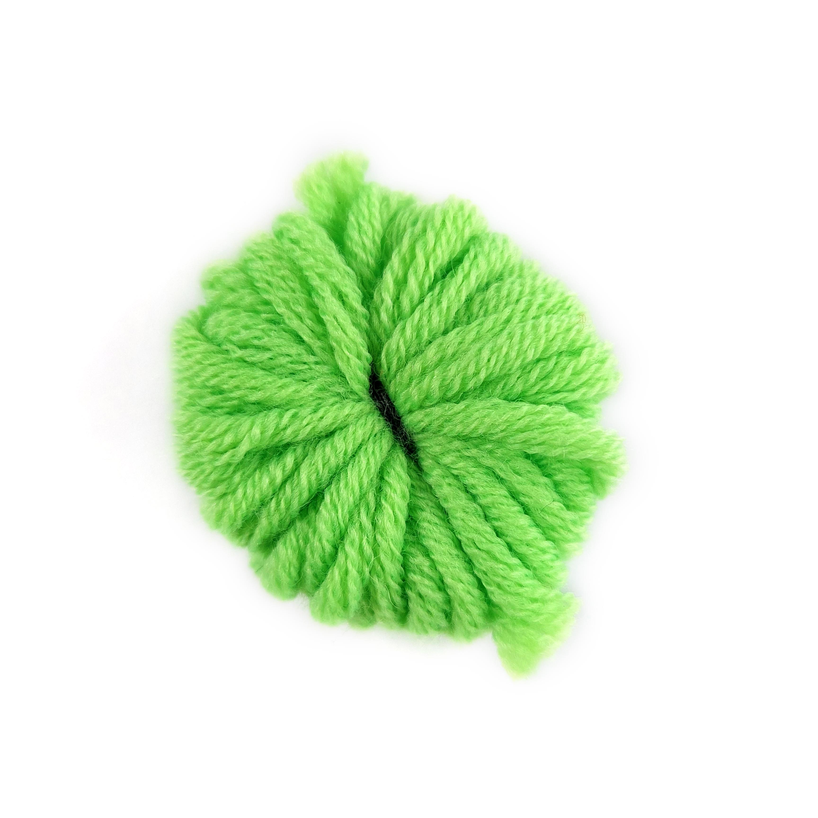 touwbol, katoen, knopen, groene kleur, handwerk