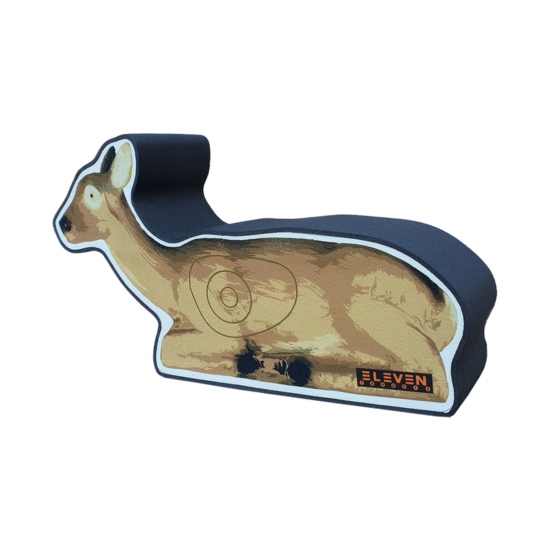 papierhouder, dierenfiguur, gamsvorm, retro-stijl, goud-bruin