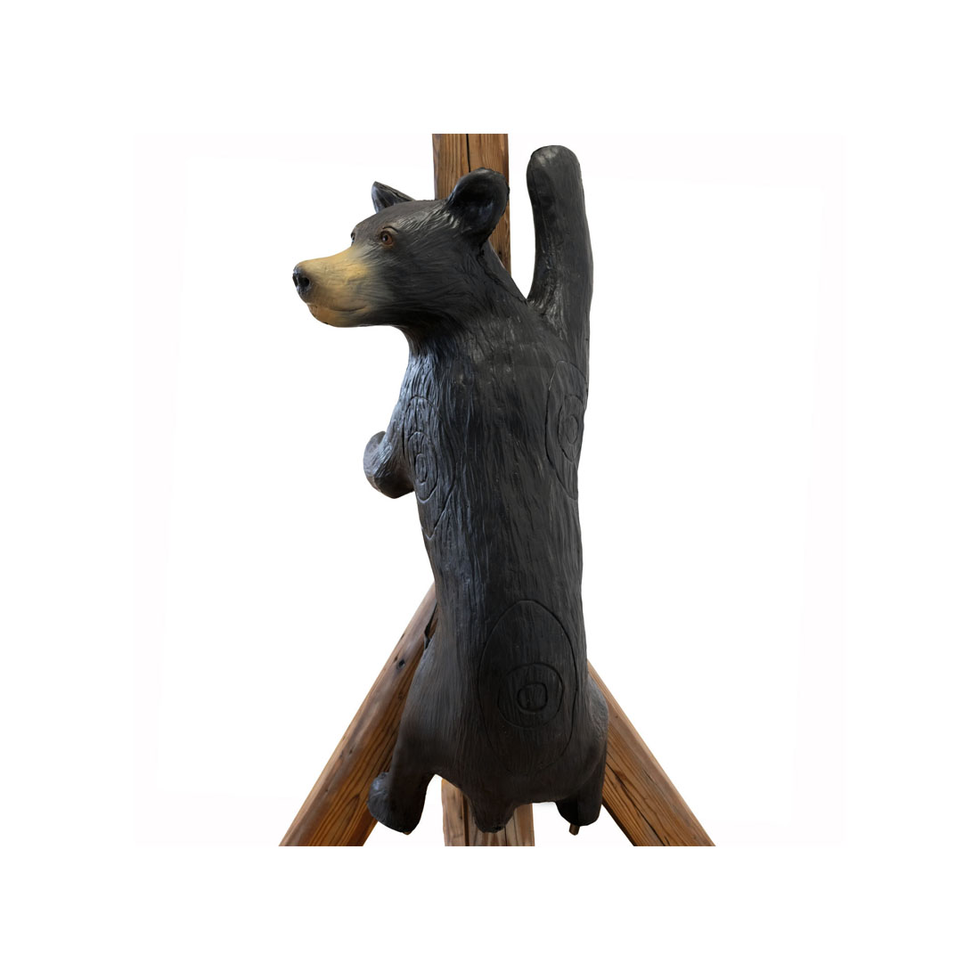 Leitold Small Climbing Black Bear with lashing straps 3D Target